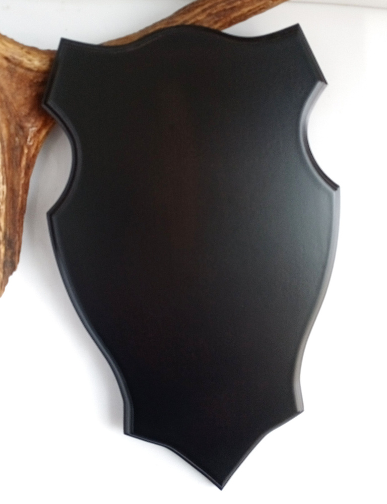 Медальон Крона для охотничьих трофеев "Девана" большой, деревянная подставка под череп, рога 25х40х2 #1