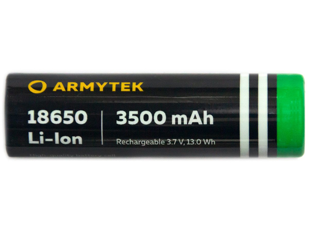 ARMYTEK Аккумуляторная батарейка 18650, 3,7 В, 3500 мАч, 1 шт #1