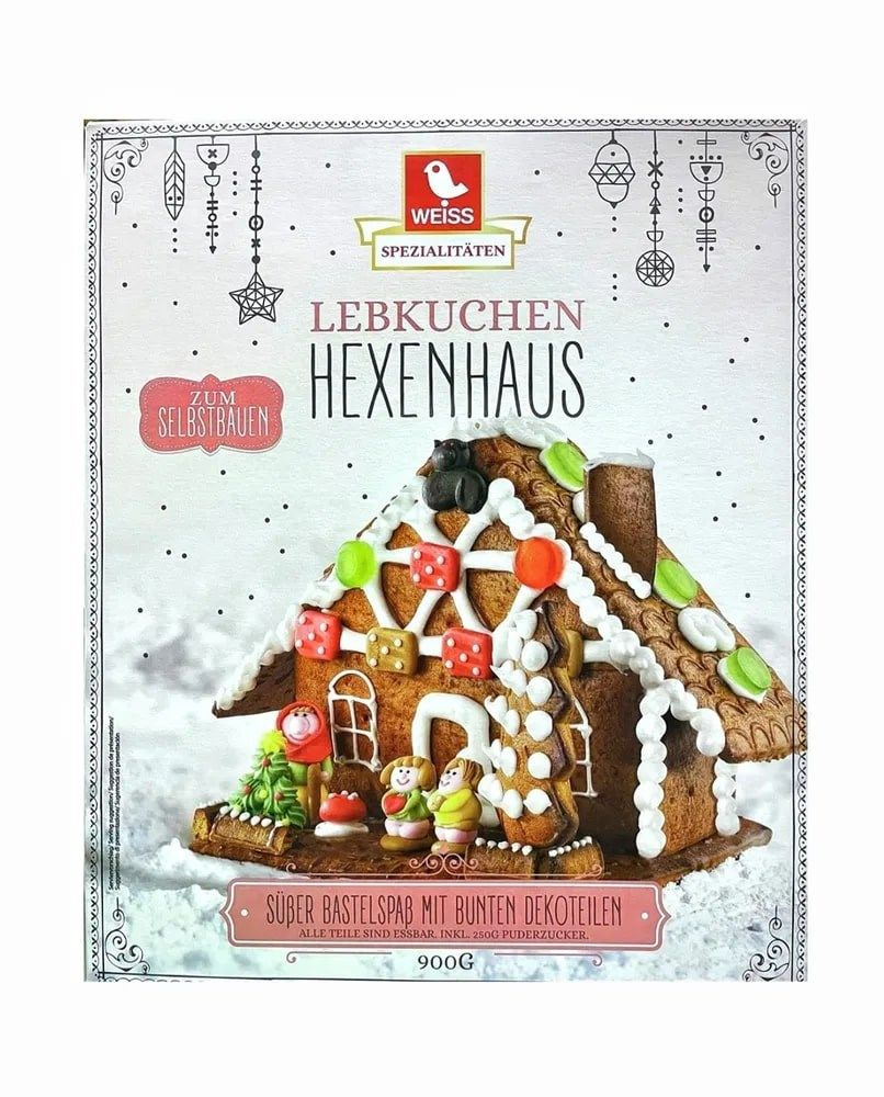 Набор новогодний Weiss Lebkuchen Eisenbahn Пряничный домик, 900г #1