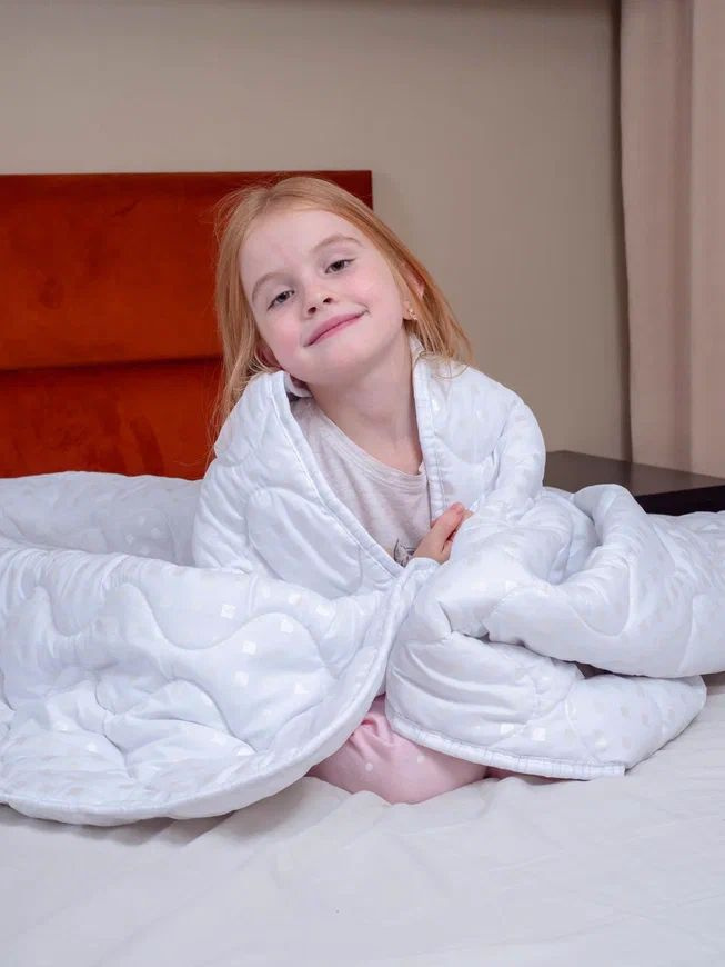 Одеяло полутороспальное 150х210 см зимнее теплое бамбук 1.5 спальное  #1