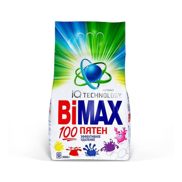 BiMAX Стиральный порошок 3000 г 20 стирок Для цветных тканей  #1