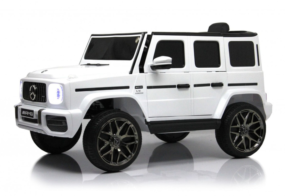 Детский электромобиль RiverToys Mercedes-Benz G63 (T999TT) белый (ЛИЦЕНЗИОННАЯ МОДЕЛЬ) с дистанционным #1