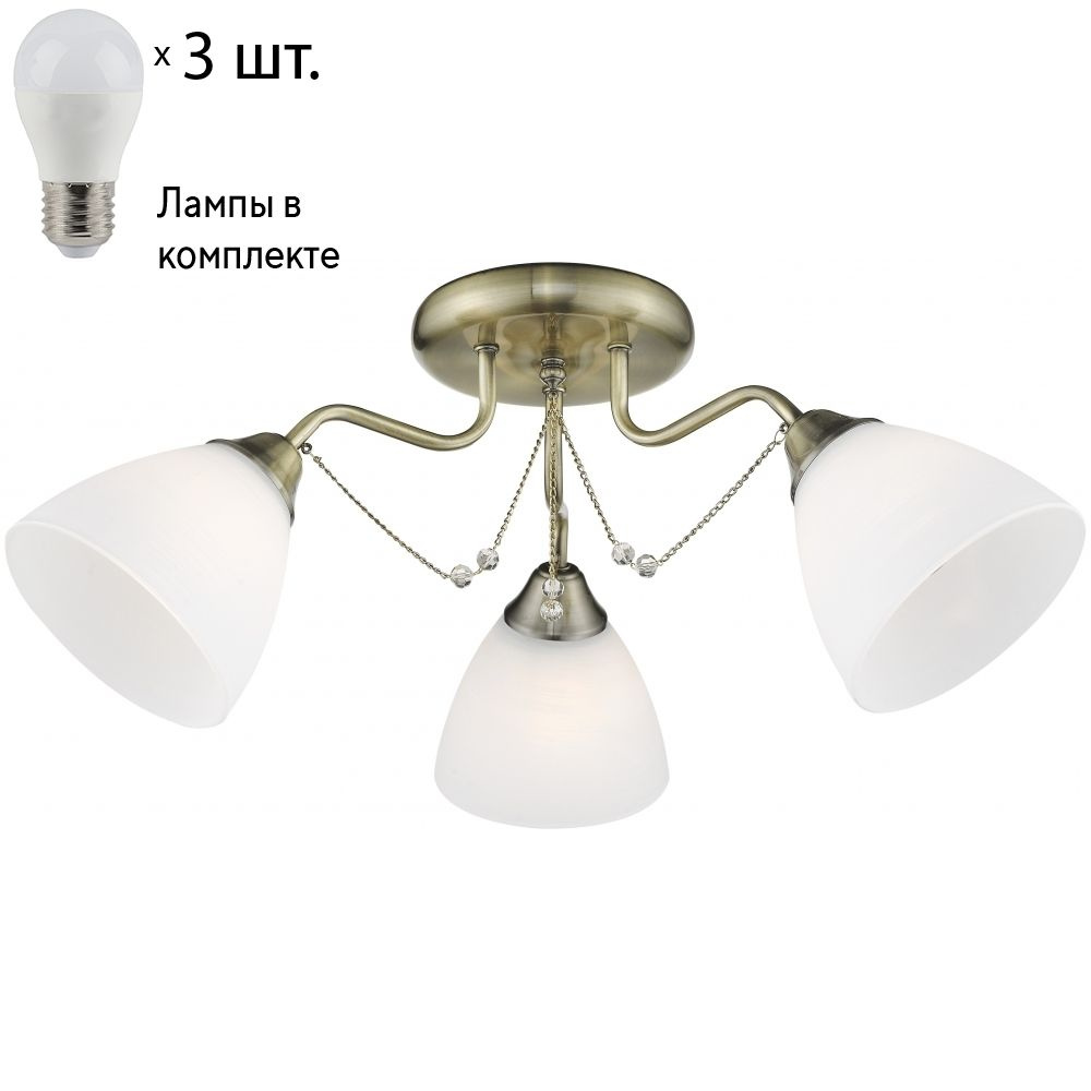 Потолочная люстра с лампочками Velante 727-507-03+Lamps #1