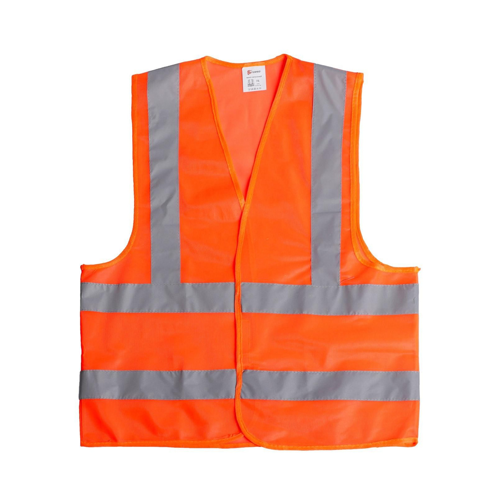 Жилет сигнальный, светоотражающий, оранжевый, 2 класс, рабочий жилет, спец одежда, униформа жилет  #1