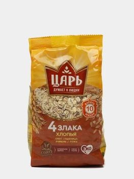 Хлопья 4 злака "Царь" 400 гр*4 шт #1