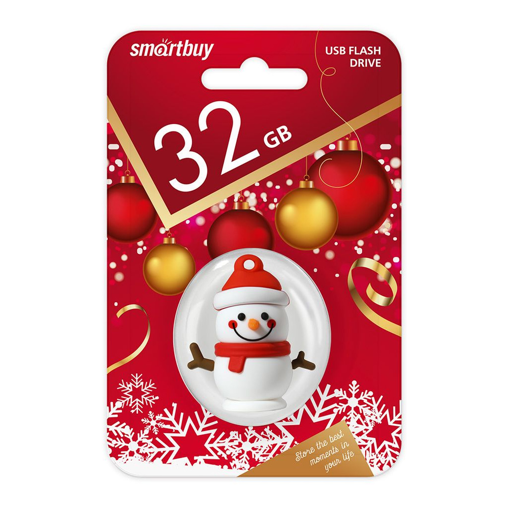 Флеш-накопитель USB 2.0 Smartbuy 32GB NY series Снеговик (SB32GBSnowP) #1