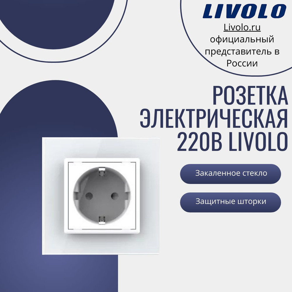 Розетка электрическая 220В LIVOLO #1