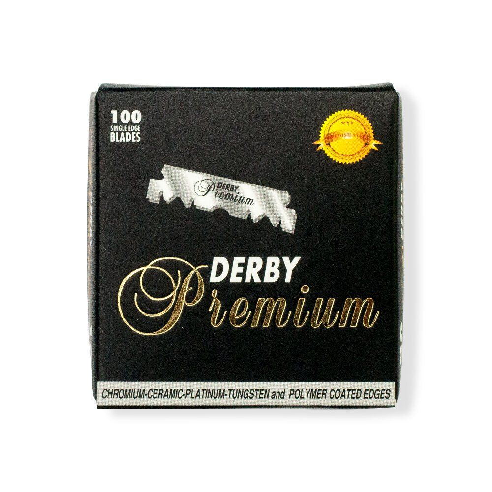 Derby Professional Premium Лезвия для бритвы Premium для профессионального бритья, 100шт.  #1