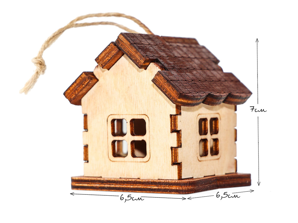 Ёлочная игрушка Домик 1 шт. #1
