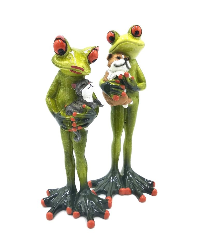 Лягушка статуэтка "Питомцы" Фигурка лягушка 16,5х7х5,5см, для интерьера, декора, дома. Подарок, сувенир #1