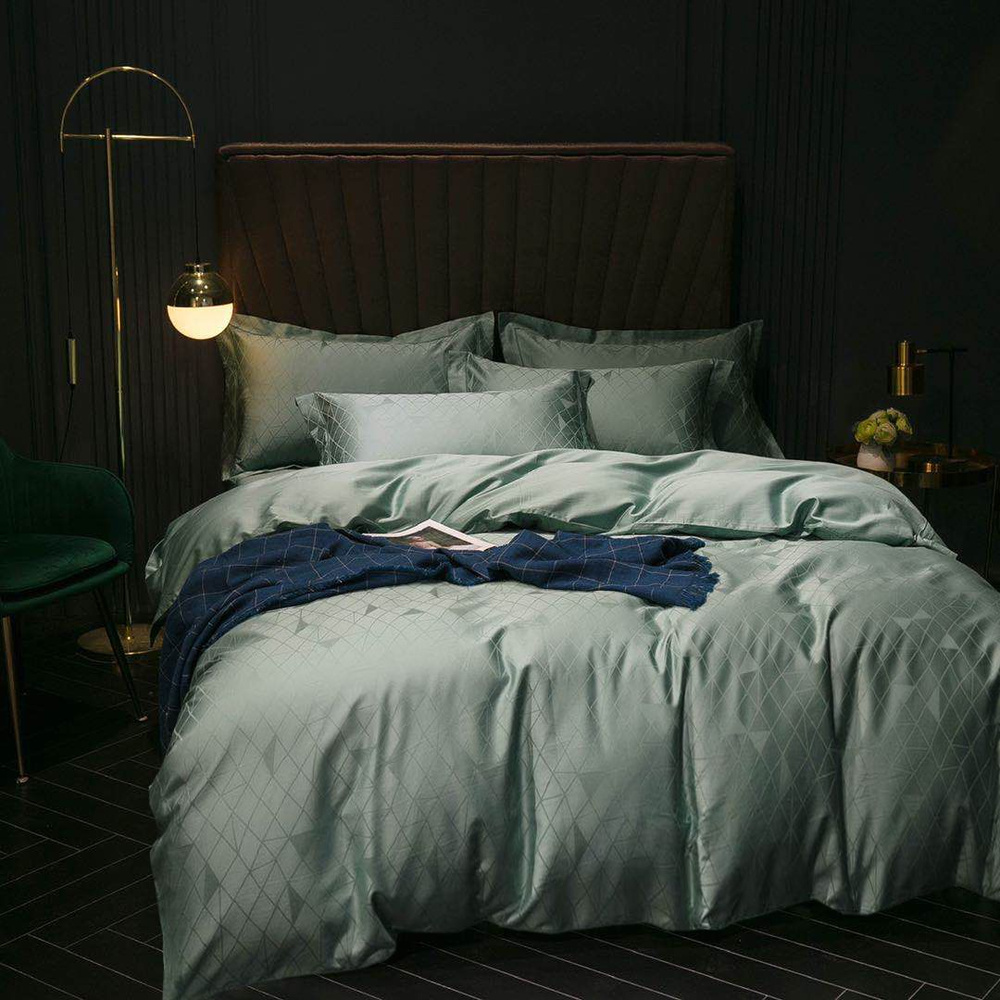 Mona Liza Комплект постельного белья, Сатин-жаккард, 2-x спальный, наволочки 70x70, 50x70  #1