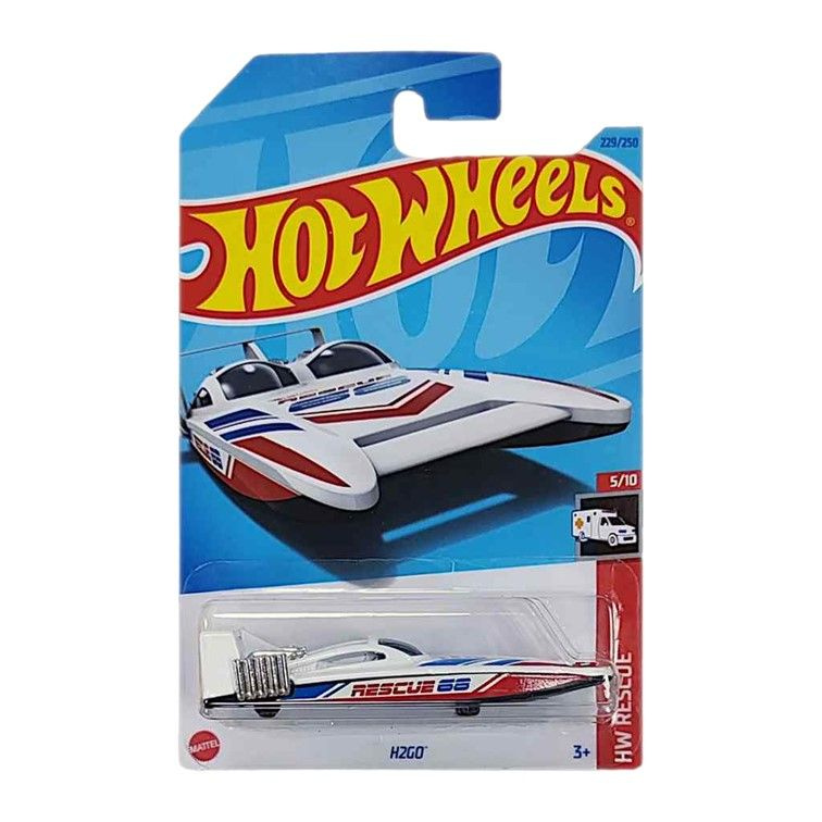 HKJ22 Машинка металлическая игрушка Hot Wheels коллекционная модель H2GO белый;синий;красный  #1