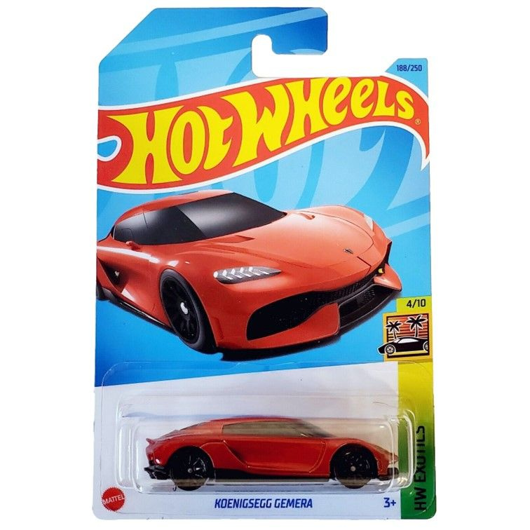 HKK56 Машинка металлическая игрушка Hot Wheels коллекционная модель Koenigsegg Gemera оранжевый  #1