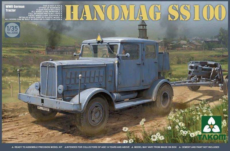 Сборная модель автомобиля TAKOM WWII German Tractor Hanomag, масштаб 1/35  #1