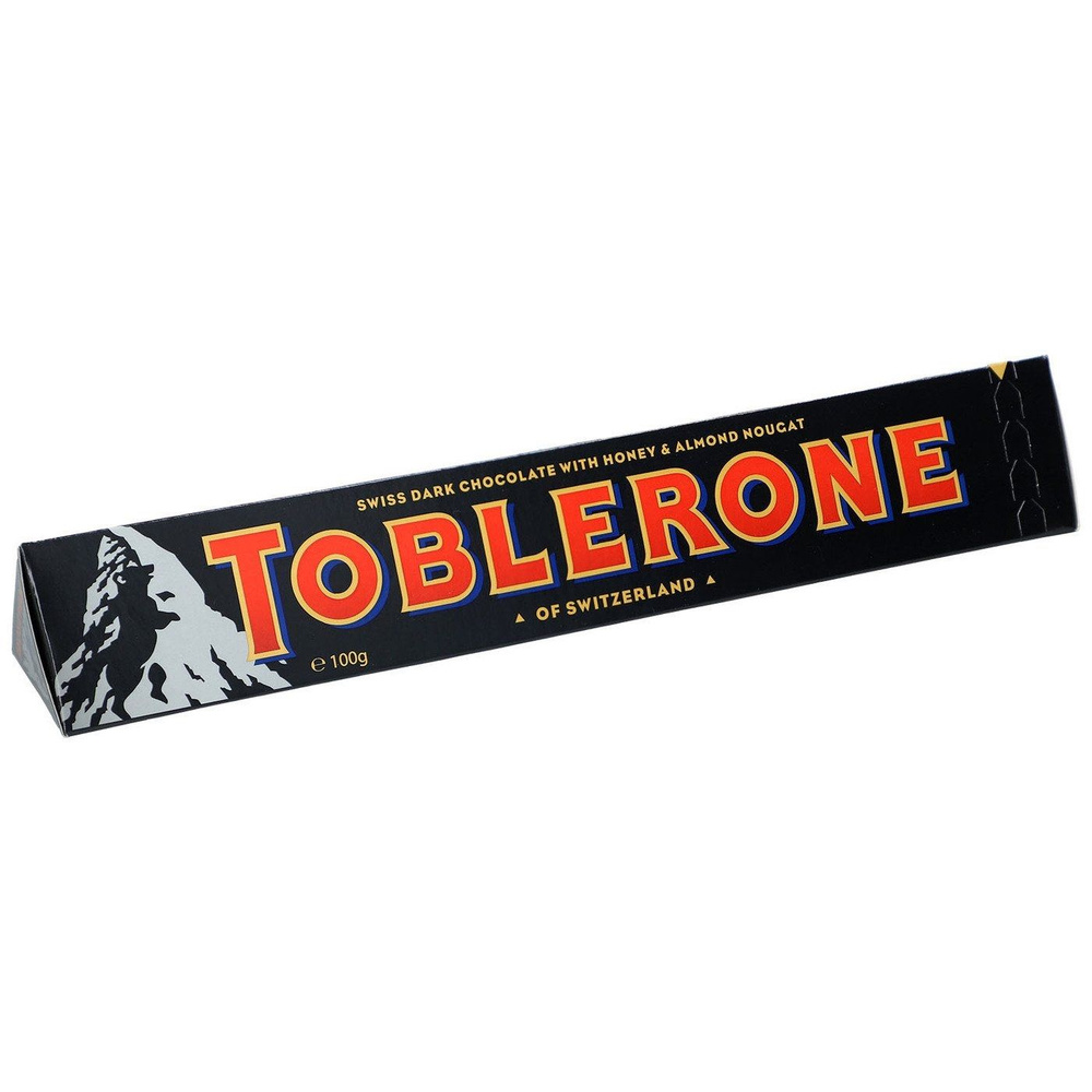 Toblerone шоколад горький с медово-миндальной нугой, 100 г #1