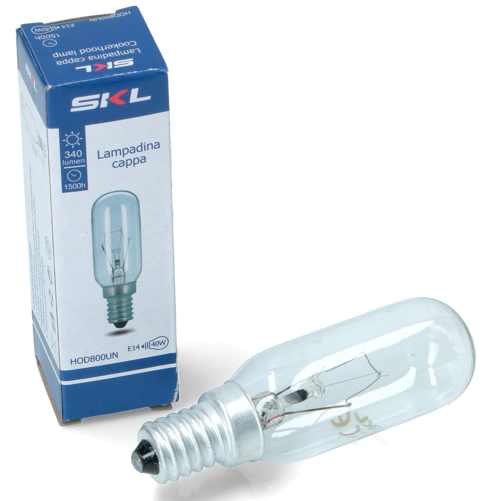 Лампа освещения для вытяжек E14 40W SKL универсальная HOD800UN #1