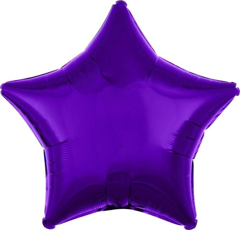 Воздушный шар, Весёлая затея, Звезда Purple металлик США #1