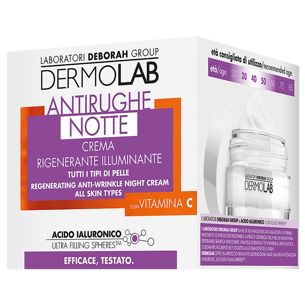 DEBORAH Крем ночной против первых морщин подтягивающий Dermolab Firming Anti-Wrinkle NIGHT Cream SPF10, #1