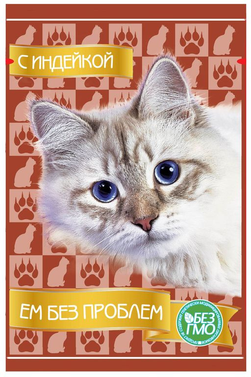 Корм Ем Без Проблем (в соусе) для кошек, индейка, 85 г x 24 шт  #1