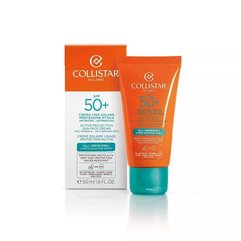 COLLISTAR Солнцезащитный крем для лица Active Protection Sun Face Spf 50+, 50 мл.  #1