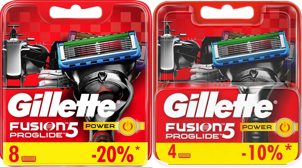 Сменные кассеты для безопасных бритв Gillette Fusion Proglide Power 12 шт  #1