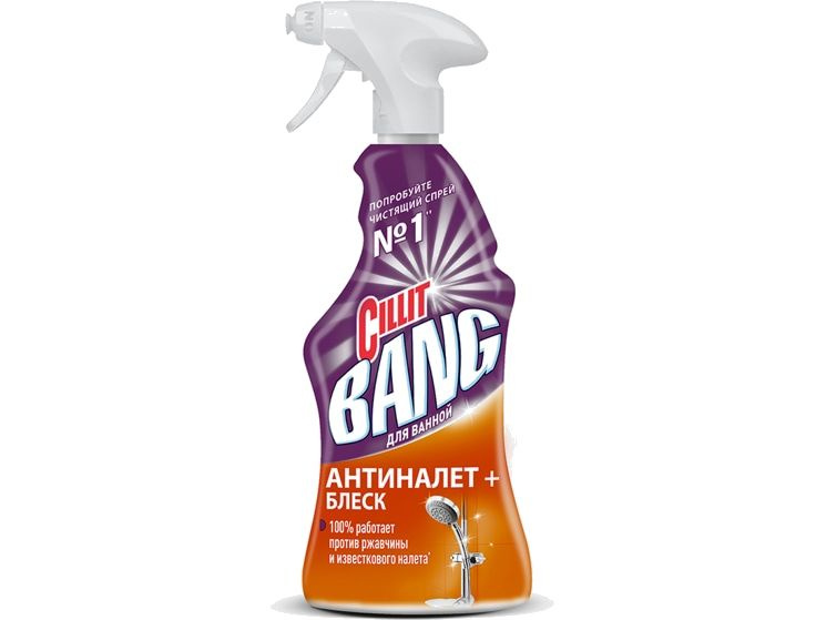 Чистящее средство для ванной Cillit Bang Антиналет+Блеск #1