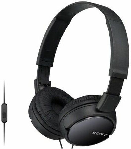 Наушники проводные с микрофоном SONY, черный, MDRZX110APB.CE7 #1