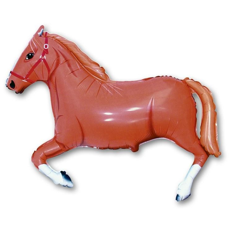 Воздушный шар, Весёлая затея, Лошадь коричневая #1