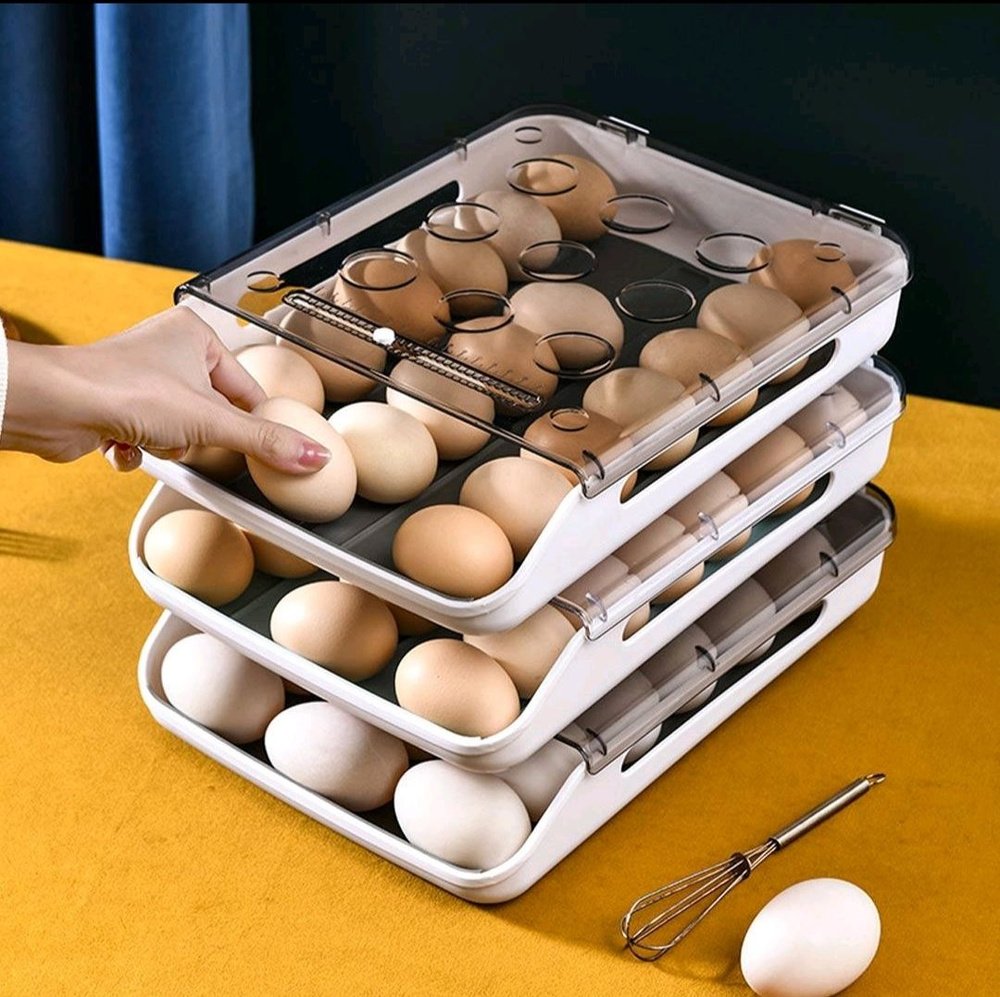Контейнер, подставка для хранения яиц (лоток для 18 шт.) #1