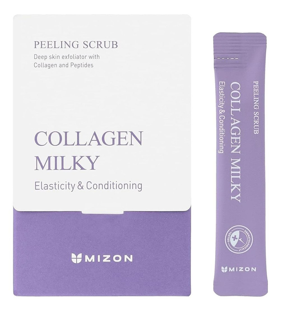 Mizon, Молочный пилинг-скраб с коллагеном COLLAGEN MILKY PEELING SCRUB, 40 шт*5 гр  #1
