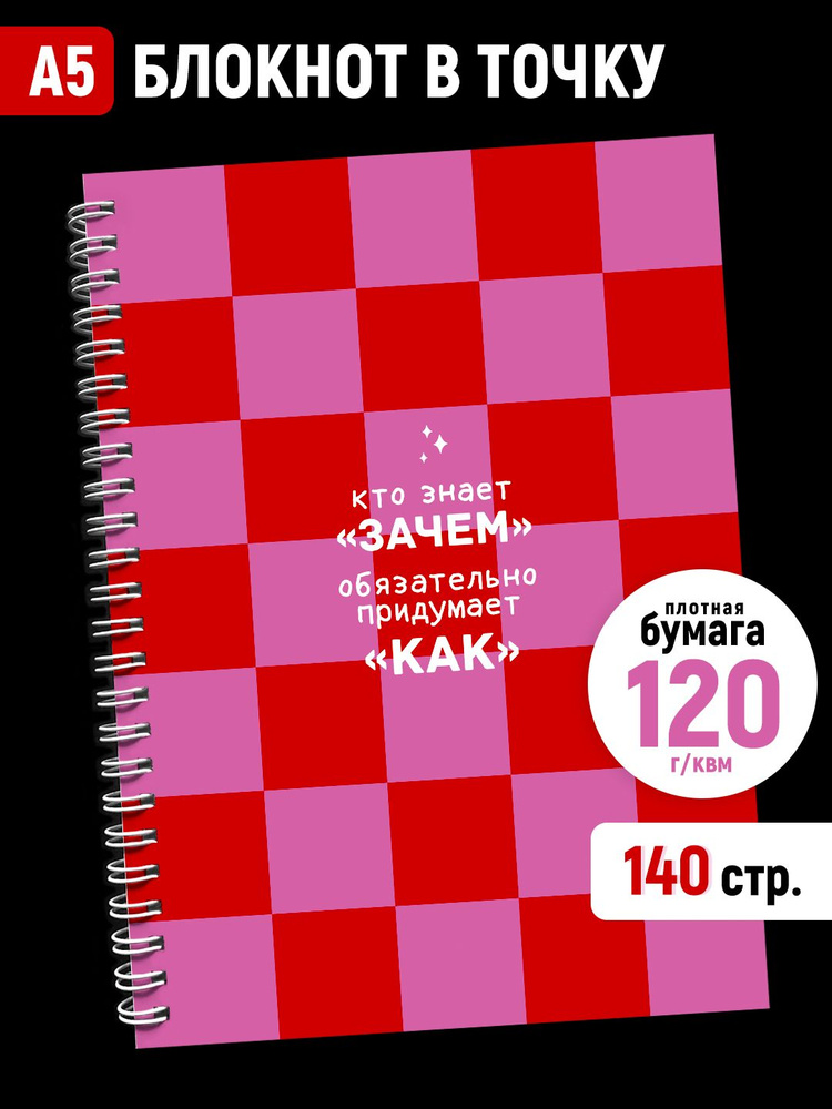 Блокнот ТОЧКИ СТИКЕРЫ БУМАГА A5 (14.8 × 21 см), листов: 70 #1