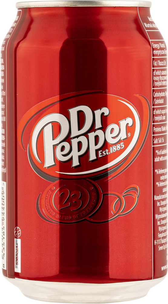 Напиток газ Доктор Пеппер 23 ДрПеппер ж/б, 0,33 л (в заказе 1 штука)  #1