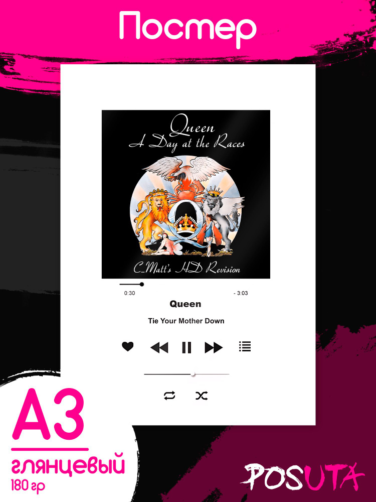 Постер на стену Spotify Queen #1