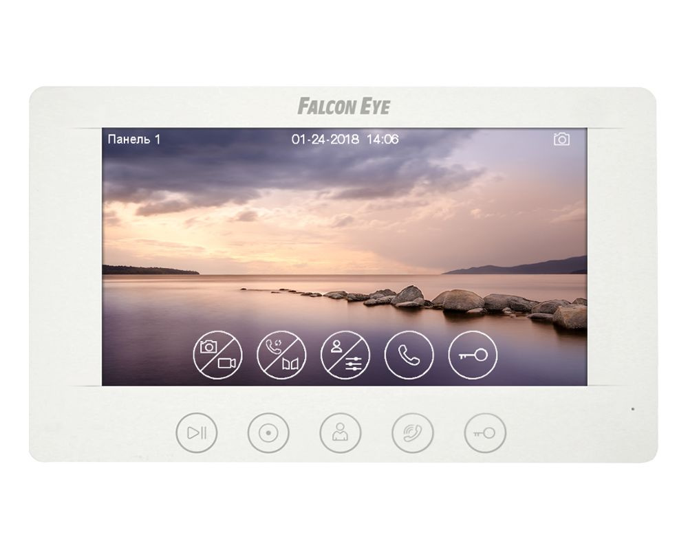 Видеодомофон Falcon Eye Cosmo HD Plus, 800х480 7" TFT LCD экран, поддержка записи fullHD, переадресация #1