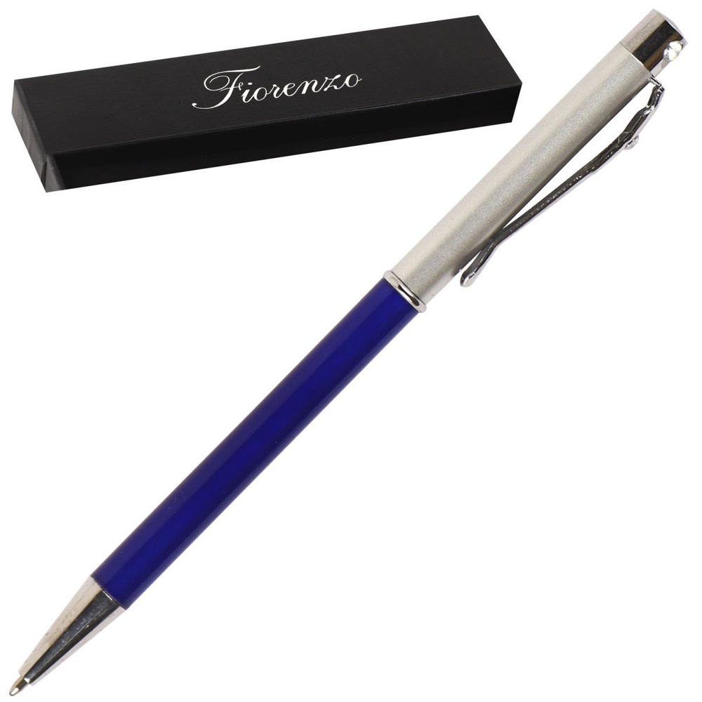 Ручка подарочная, шариковая, пишущий узел F (fine) 0,7 мм, корпус круглый, цвет чернил синий FIORENZO #1