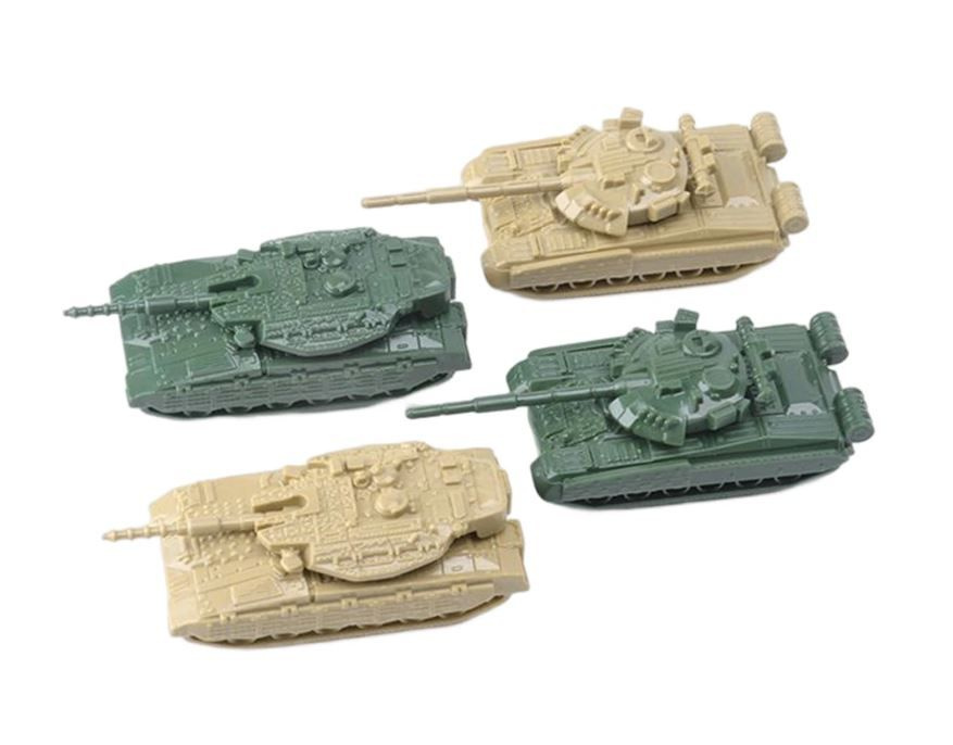 Набор сборных моделей танков T-80 + Меркава МК.4 в масштабе 1:144 (4 ...