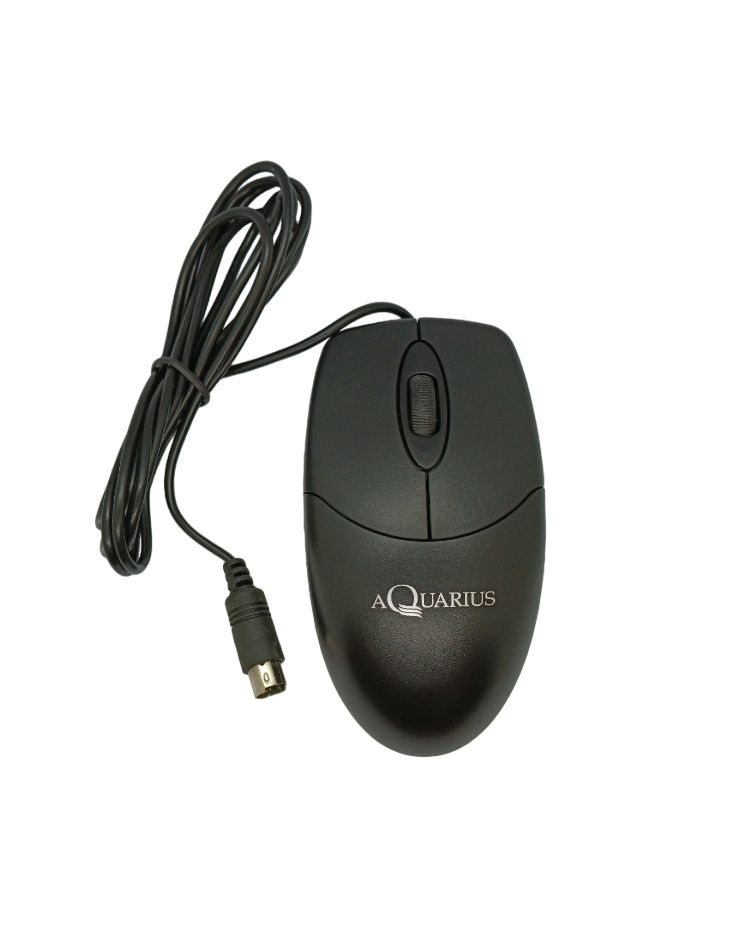 Мышь проводная PS/2 - круглый разъём! - Aquarius AQ-603-PS2 чёрная #1