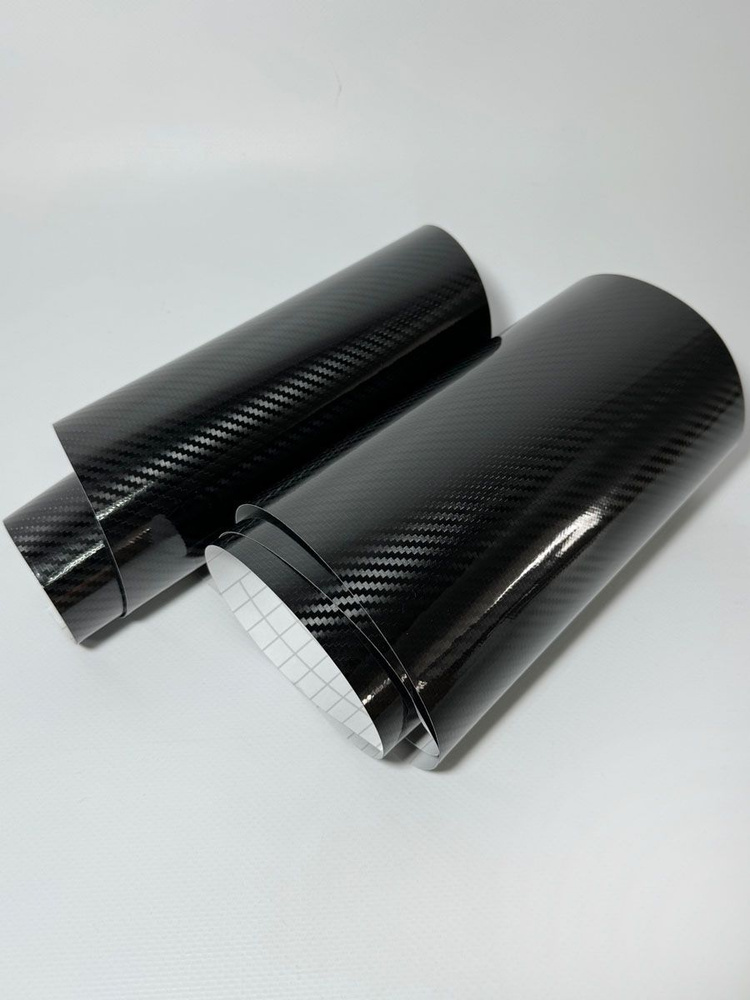 SunGrass / Виниловая пленка для авто карбон черный 5D глянцевый - 152х20 см / Пленка самоклеящаяся для #1