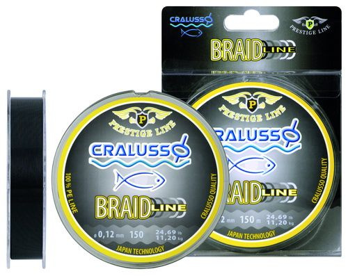 Плетёный шнур CRALUSSO Braid Line Prestige PE-100% 150м диаметр 0,20 разрывная нагрузка 19,040кг  #1