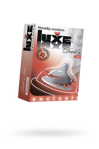 Презерватив Luxe Exclusive "Чертов хвост" с нежными усиками, 1 шт.  #1