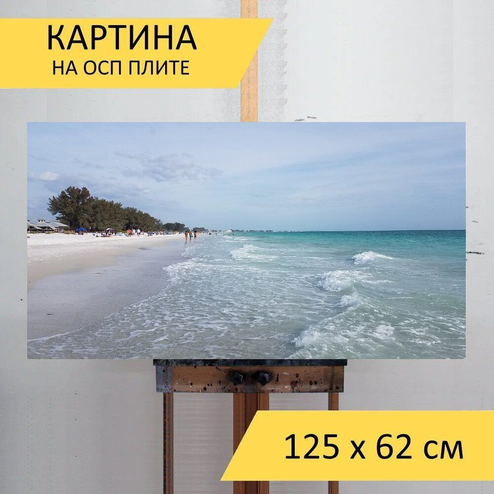 LotsPrints Картина "Песок, море, тропический 49", 125  х 62 см #1