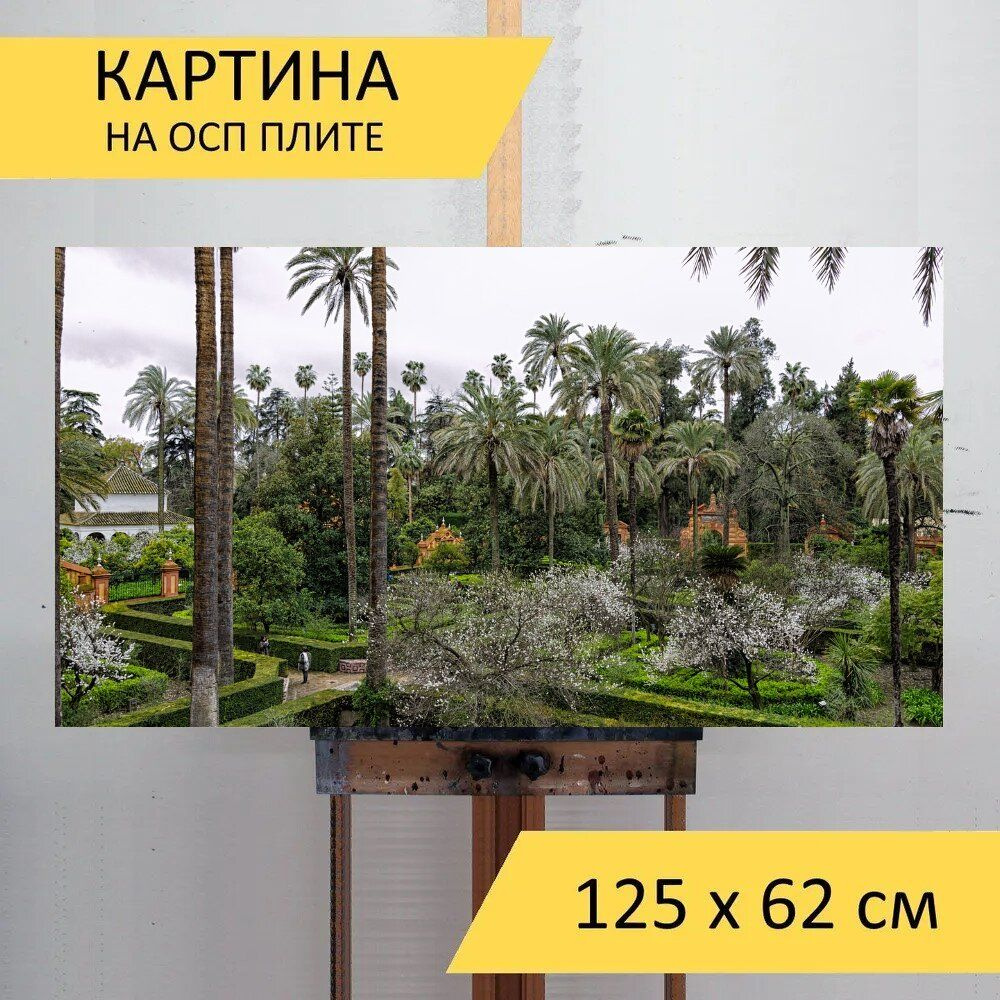 LotsPrints Картина "Пальма, дерево, тропический 69", 125  х 62 см #1