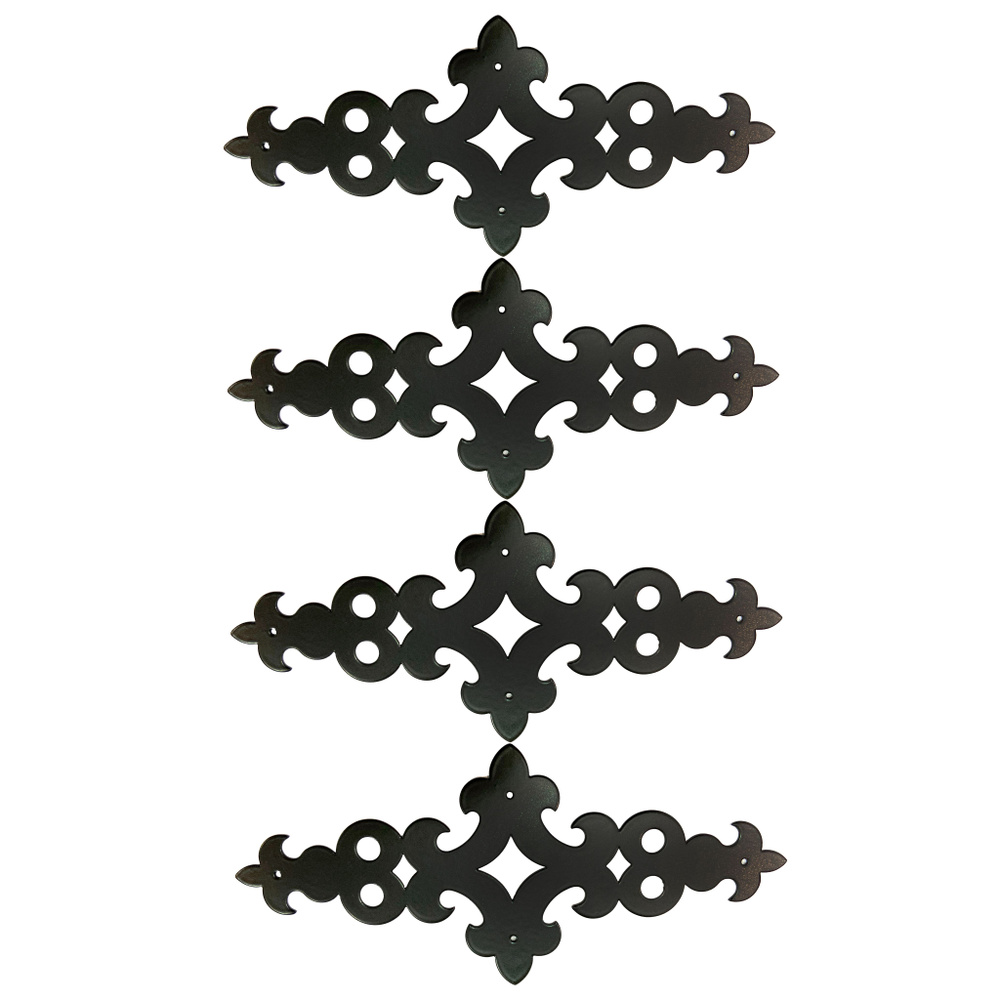 Накладка мебельная декоративная NOEZ П09-170х75 черный матовый (комплект 4 штуки)  #1