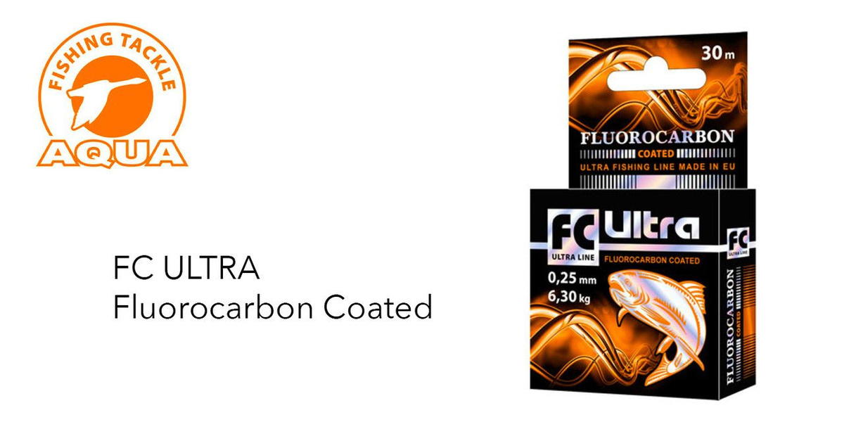 зимняя леска FC ULTRA Fluorocarbon Coated от Aqua