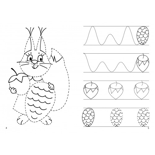 Рабочая тетрадь. Мои первые прописи (для детей 3-4 лет) | My First Handwriting Practice Workbook for Children Aged 3-4 - Ozon image 5