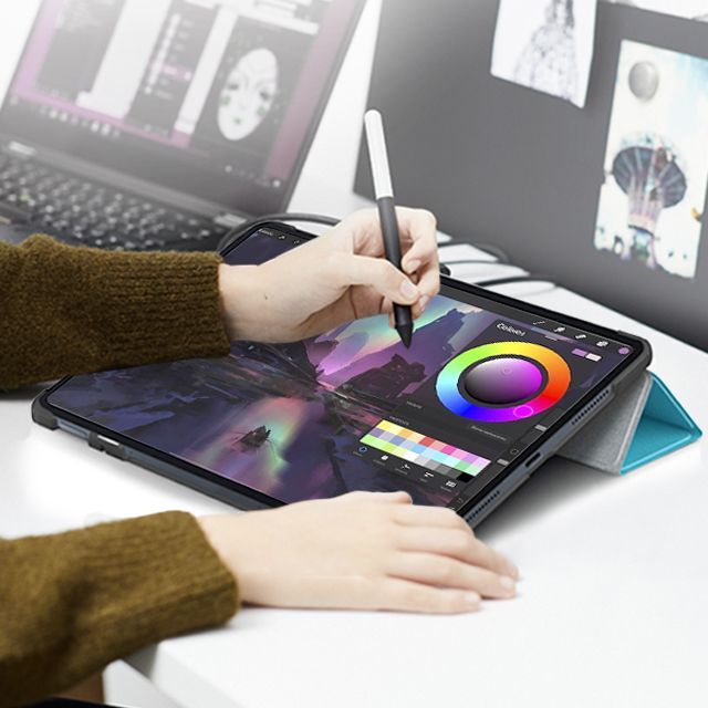 Чехол для Huawei MatePad Air 2023 11.5" с магнитом, синий / Хуавей ...