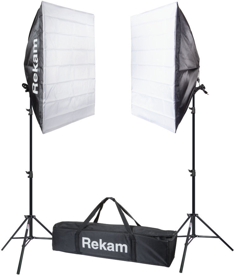 Студийное оборудование Rekam CL4-600-SB KIT, 2 флуоресцентных осветителя + 2 софтбокса (1509000128)  #1