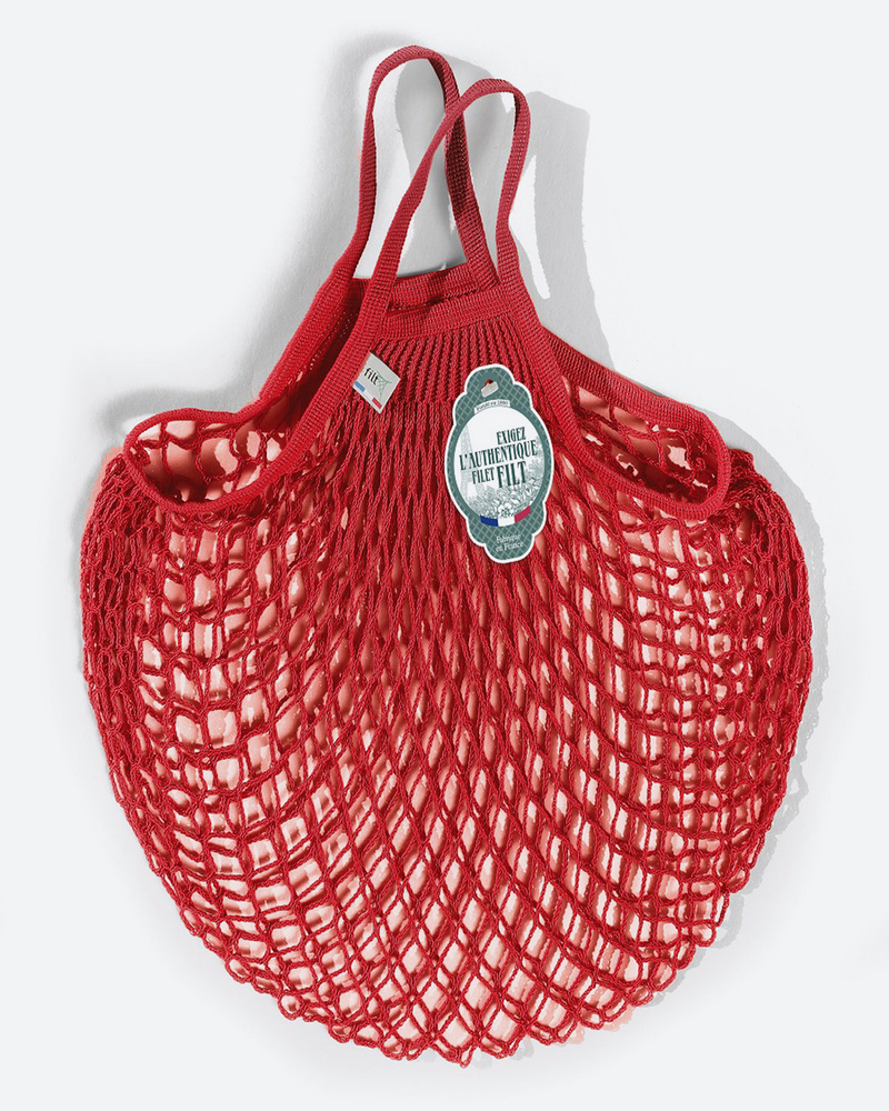 Сумка шоппер FAP, авоська, сумка женская, размер 40Х40 см. короткие ручки цвет: красный  #1