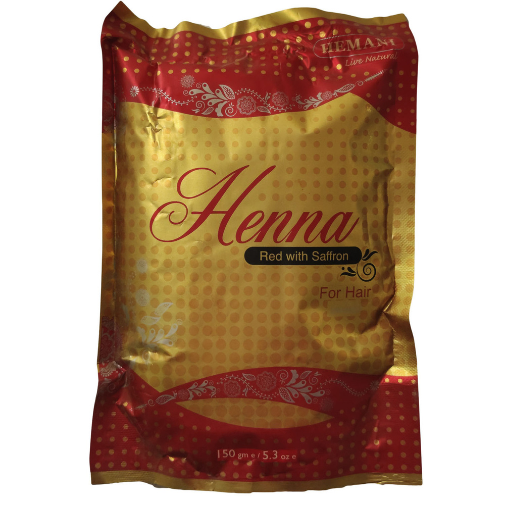 HEMANI Хна для волос и мехенди, красная с шафраном/ Henna Red with Saffron (150 гр)  #1