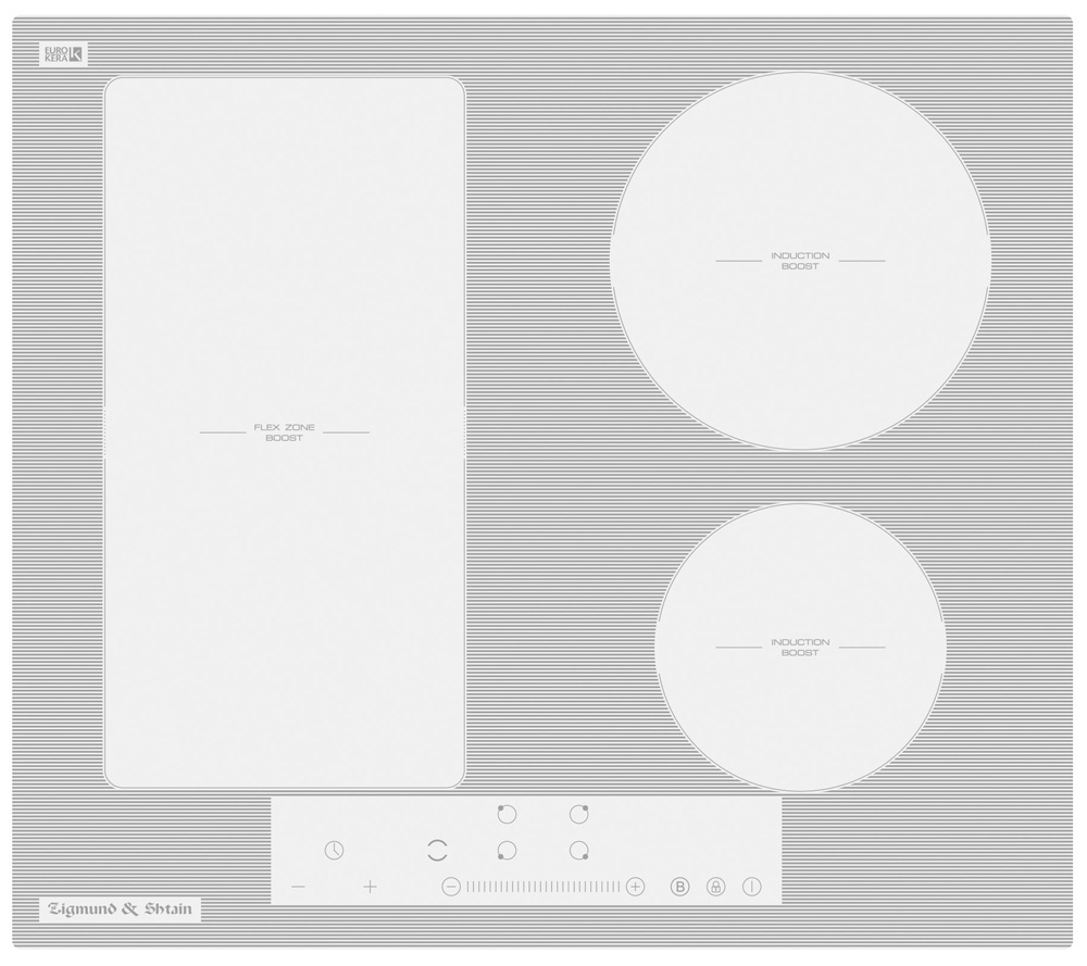 Zigmund & Shtain Индукционная варочная панель CI 34.6 W, белый #1